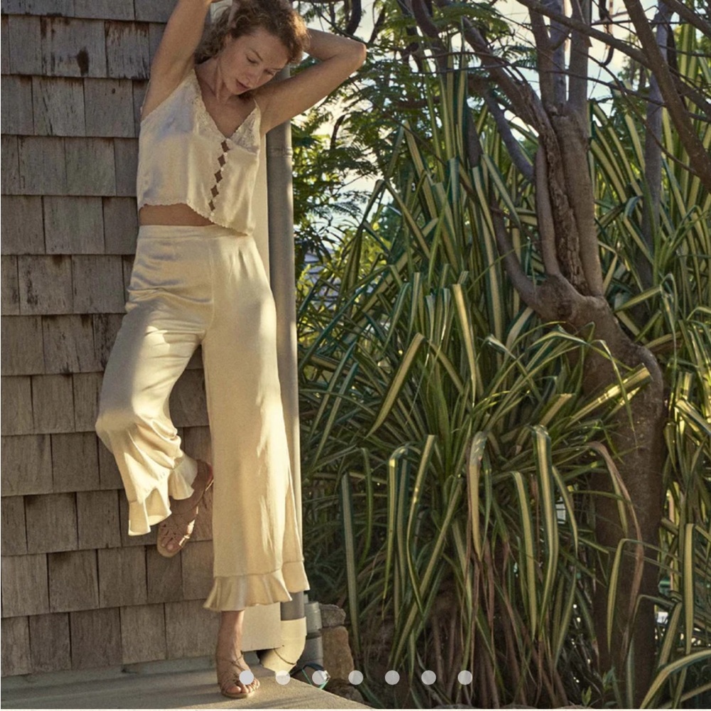 Doen Serenity Pant in Mother of Pearl size Small